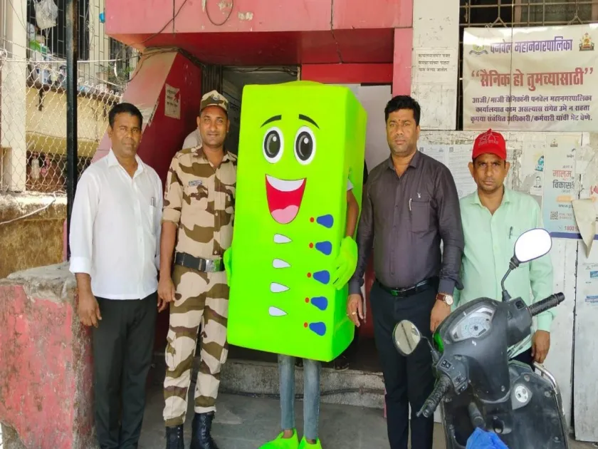 Aajchi Navi Mumbai | मस्कॉट्सद्वारे मतदान जनजागृती