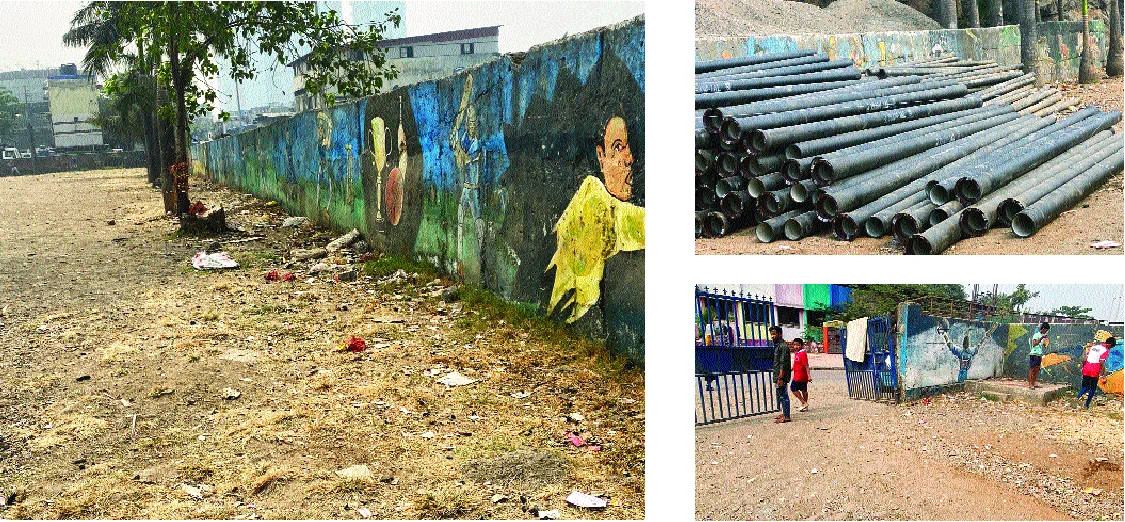 Aajchi Navi Mumbai | अण्णाभाऊ साठे मैदान समस्यांच्या गर्तेत