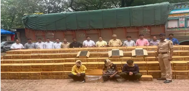 Aajchi Navi Mumbai | विदेशी मद्याचे 918 बॉक्स जप्त