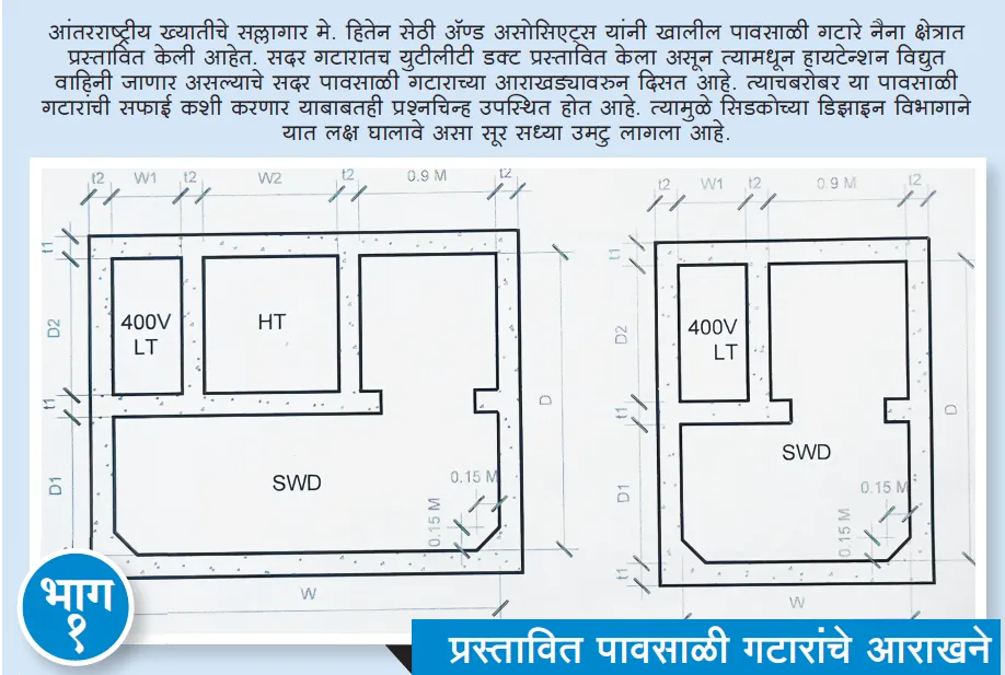 Aajchi Navi Mumbai | गटारांचे हायड्रॉलिक डिझाइन नसताना सिडकोने दिले 2 हजार...